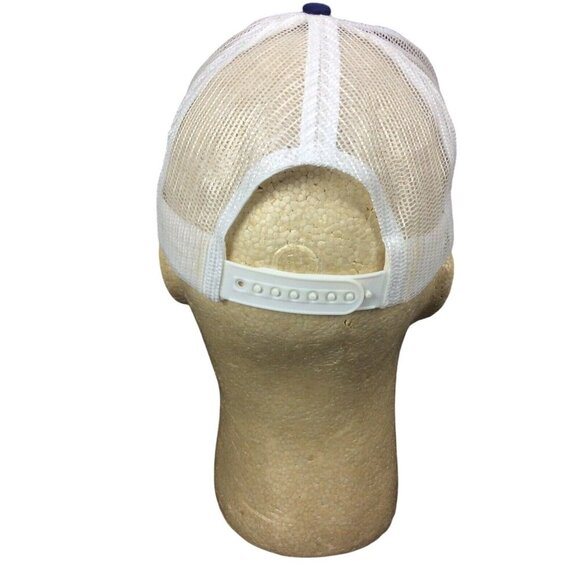 Gas Pipe Smoke Shop Blue & White Trucker Hat With Adjustable Snapback Hitwear - Picture 4 of 7